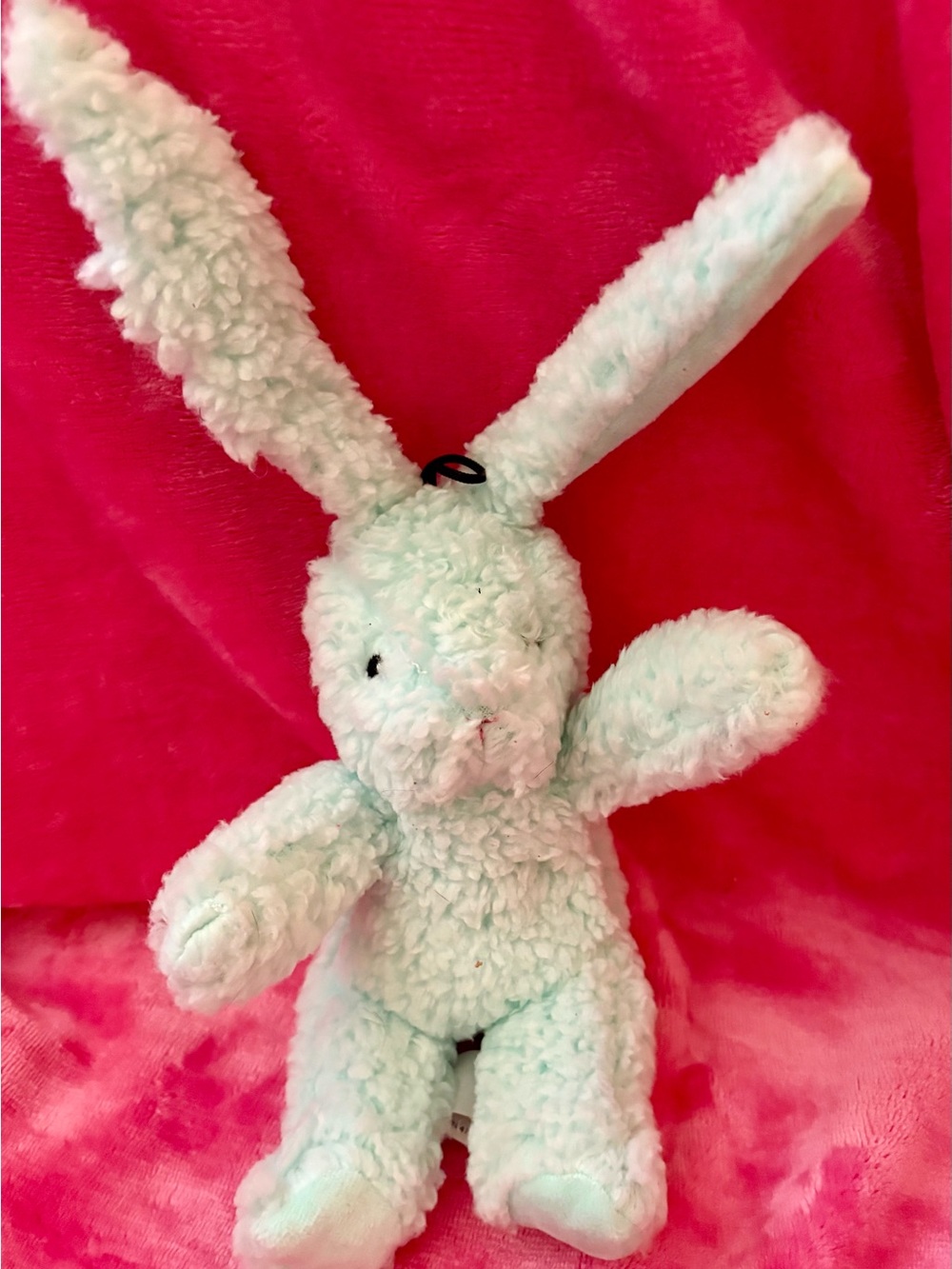 Plush mint green Bunny Small Pet Toy